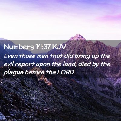 Numbers 14:37 KJV Free Bible Images