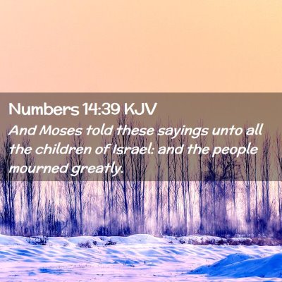 Numbers 14:39 KJV Free Bible Images