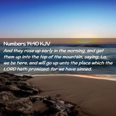 Numbers 14:40 KJV Free Bible Images