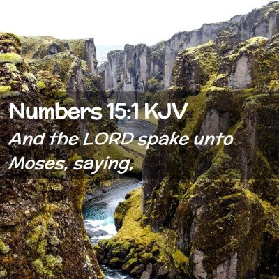 Numbers 15:1 KJV Free Bible Images