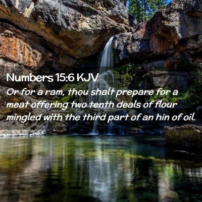 Numbers 15:6 KJV Free Bible Images