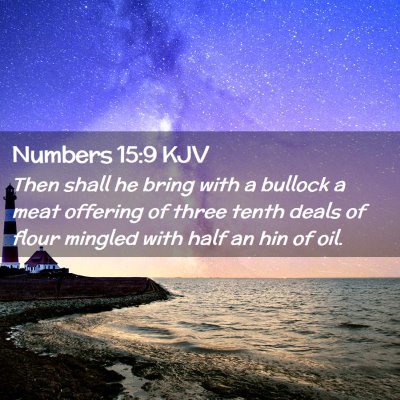 Numbers 15:9 KJV Free Bible Images