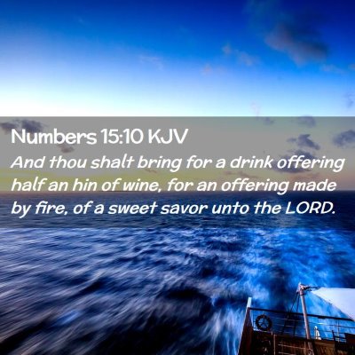 Numbers 15:10 KJV Free Bible Images