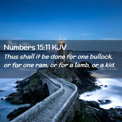 Numbers 15:11 KJV Free Bible Images