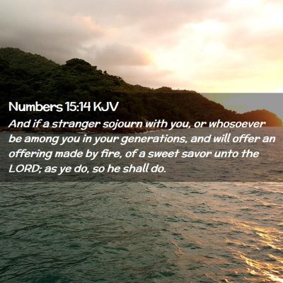 Numbers 15:14 KJV Free Bible Images