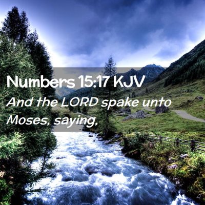 Numbers 15:17 KJV Free Bible Images