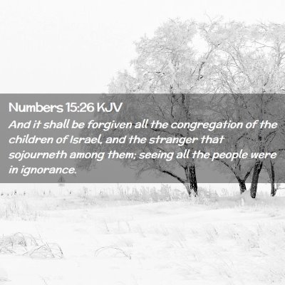 Numbers 15:26 KJV Free Bible Images