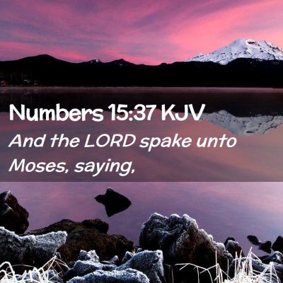 Numbers 15:37 KJV Free Bible Images