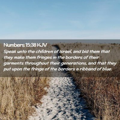 Numbers 15:38 KJV Free Bible Images