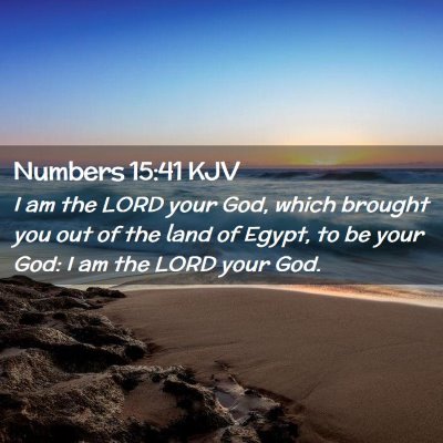 Numbers 15:41 KJV Free Bible Images