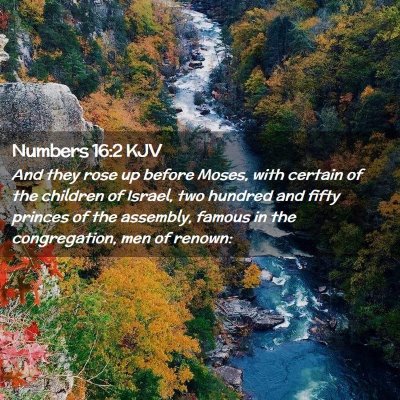 Numbers 16:2 KJV Free Bible Images