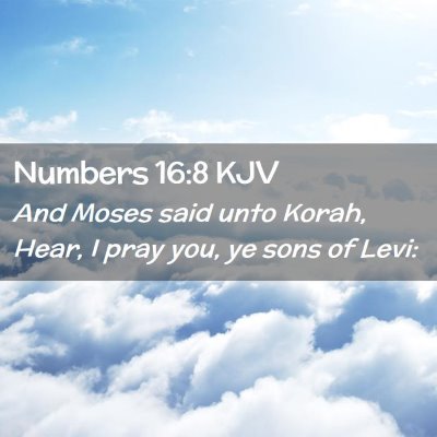 Numbers 16:8 KJV Free Bible Images