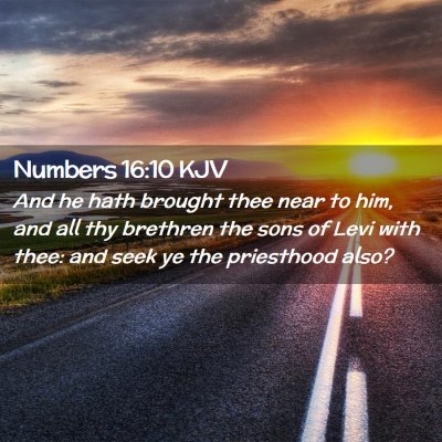 Numbers 16:10 KJV Free Bible Images