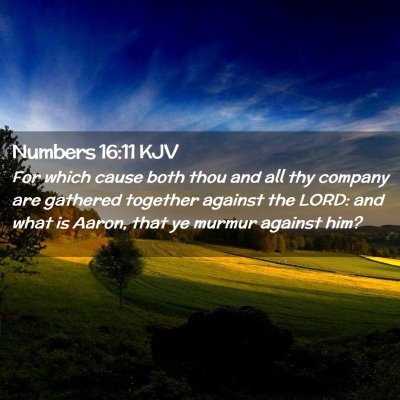 Numbers 16:11 KJV Free Bible Images