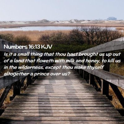 Numbers 16:13 KJV Free Bible Images