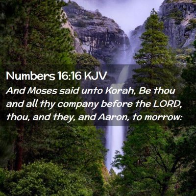 Numbers 16:16 KJV Free Bible Images