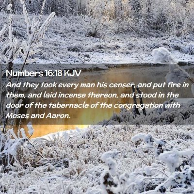 Numbers 16:18 KJV Free Bible Images