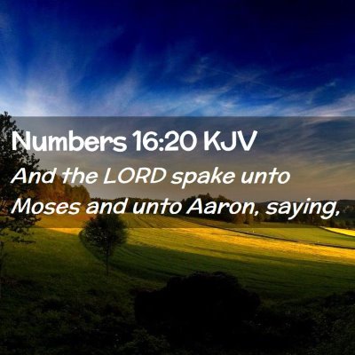 Numbers 16:20 KJV Free Bible Images