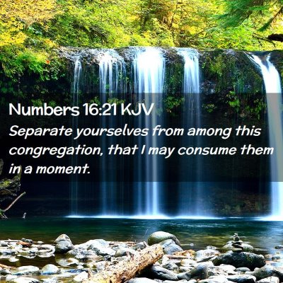 Numbers 16:21 KJV Free Bible Images