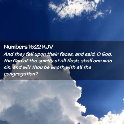 Numbers 16:22 KJV Free Bible Images