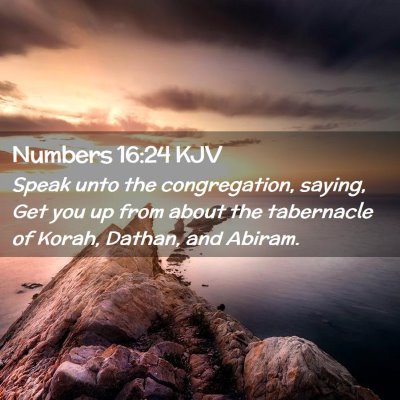 Numbers 16:24 KJV Free Bible Images