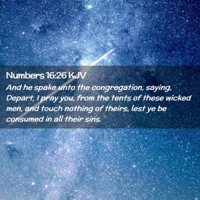 Numbers 16:26 KJV Free Bible Images