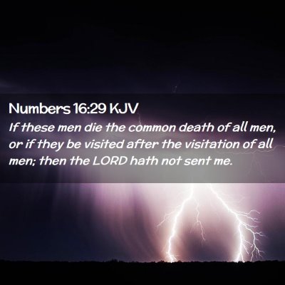 Numbers 16:29 KJV Free Bible Images