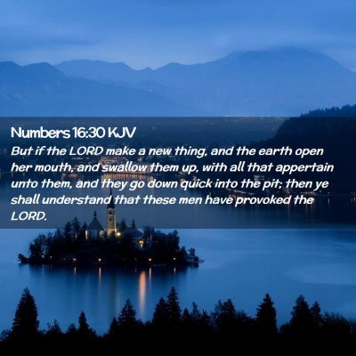 Numbers 16:30 KJV Free Bible Images