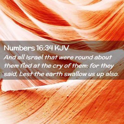 Numbers 16:34 KJV Free Bible Images