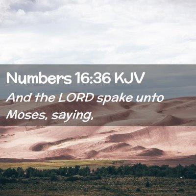 Numbers 16:36 KJV Free Bible Images