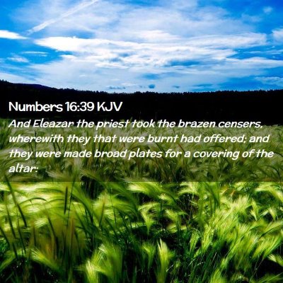 Numbers 16:39 KJV Free Bible Images