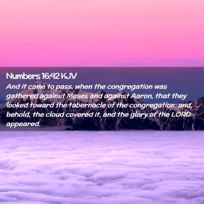 Numbers 16:42 KJV Free Bible Images