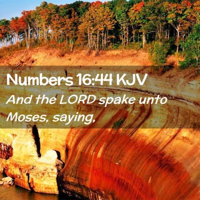 Numbers 16:44 KJV Free Bible Images