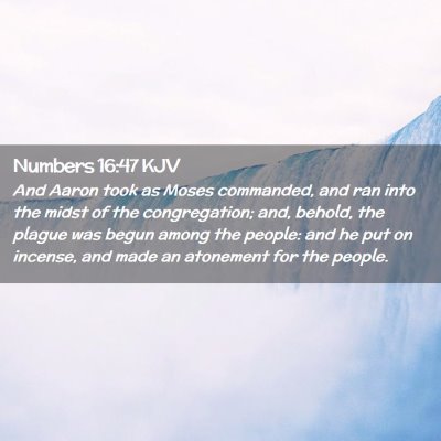 Numbers 16:47 KJV Free Bible Images