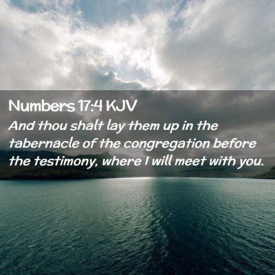 Numbers 17:4 KJV Free Bible Images