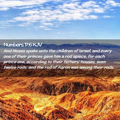 Numbers 17:6 KJV Free Bible Images