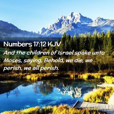 Numbers 17:12 KJV Free Bible Images