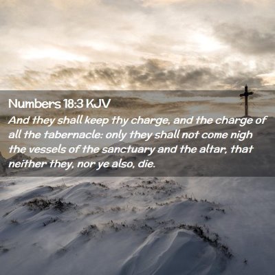 Numbers 18:3 KJV Free Bible Images