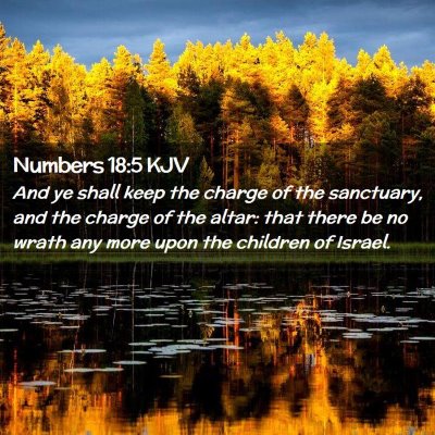 Numbers 18:5 KJV Free Bible Images