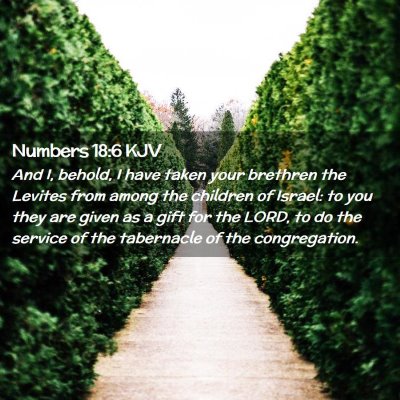 Numbers 18:6 KJV Free Bible Images