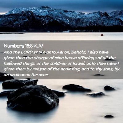 Numbers 18:8 KJV Free Bible Images