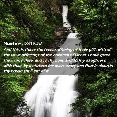 Numbers 18:11 KJV Free Bible Images