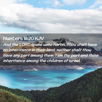 Numbers 18:20 KJV Free Bible Images