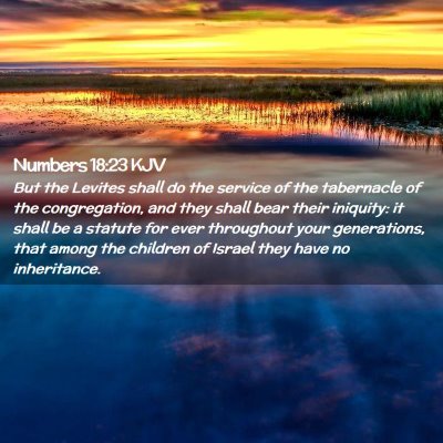 Numbers 18:23 KJV Free Bible Images