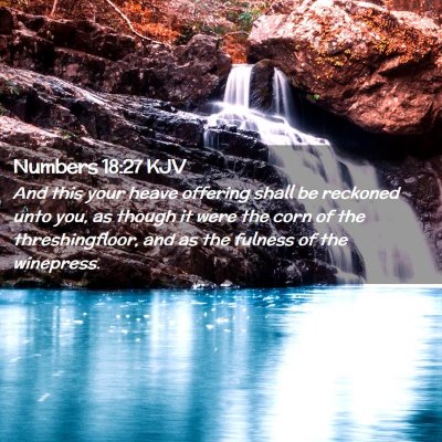 Numbers 18:27 KJV Free Bible Images