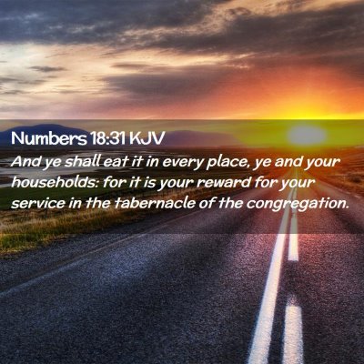 Numbers 18:31 KJV Free Bible Images