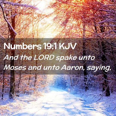 Numbers 19:1 KJV Free Bible Images