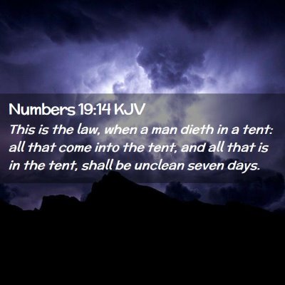 Numbers 19:14 KJV Free Bible Images