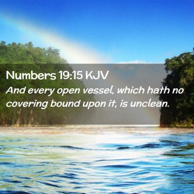 Numbers 19:15 KJV Free Bible Images