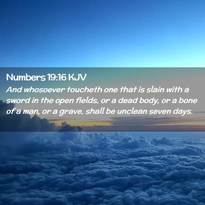 Numbers 19:16 KJV Free Bible Images